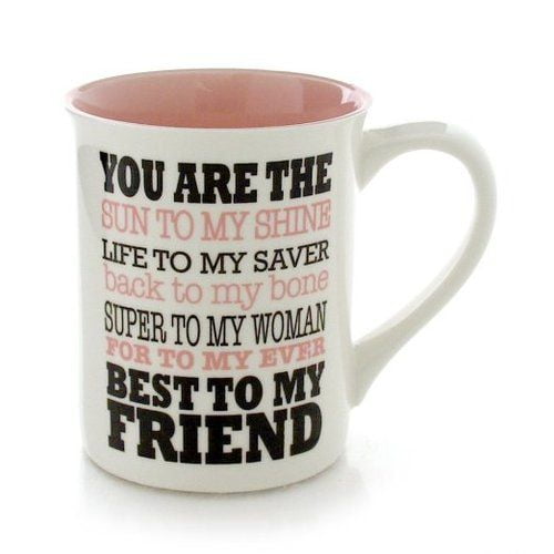 Enesco 66472 BFF Mug You Are The Best to My Friend