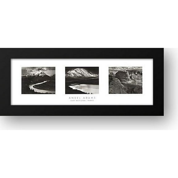 Our National Parks 40x16 Framed Art Print by Adams, Ansel