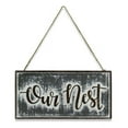 thumbnail image 1 of Our Nest Metal Rustic Wall Sign, 1 of 1