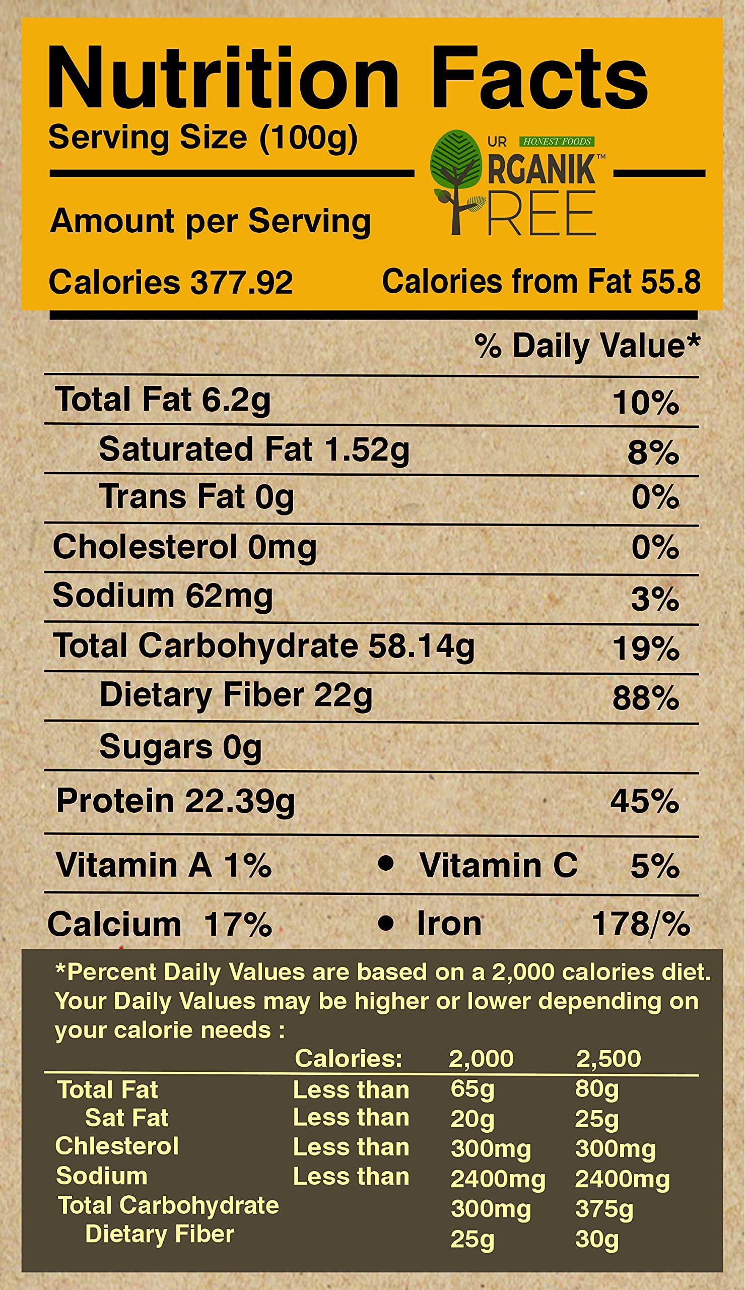 Our Organik Tree Certified Organic Fenugreek Methi Powder for Eating