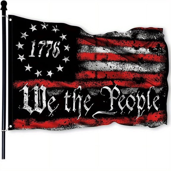 Our People 1776 Flag 3x5 feet 90x 150cm Outdoor Betsy Ross 13-star American Rebel Constitution Flag Indoor Garden Decoration with 2 Metal Grommets