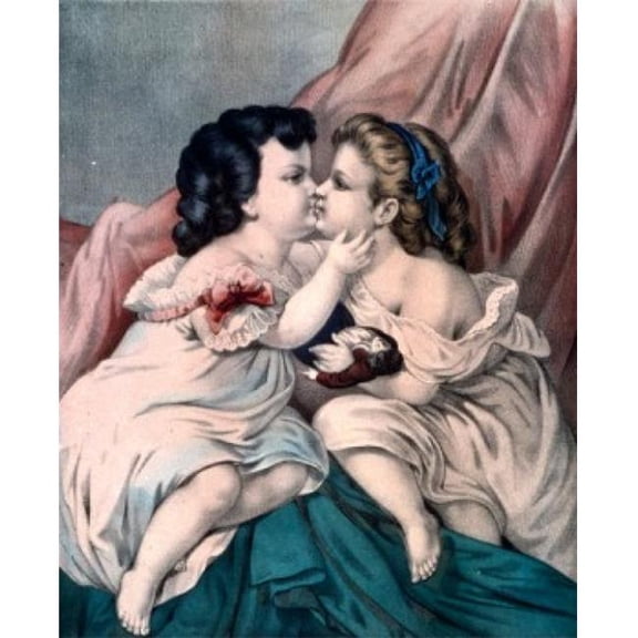Our Pets-Wide Awake Currier & Ives Color Lithograph 1857-1907 Washington DC Library of Congress Poster Print - 18 x 24 in.