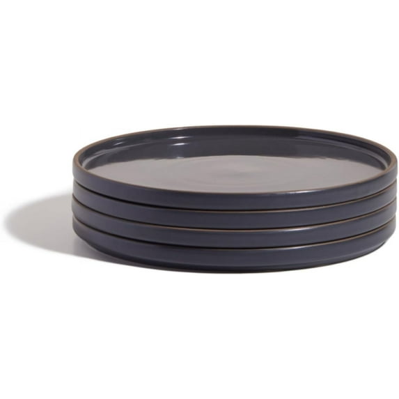 Our Place Dinner Plates - Set of Four 10.5” Handcrafted Ceramic Dinner Plates | Chip-Resistant, Restaurant-Grade | Stackable & Space-Saving | Char