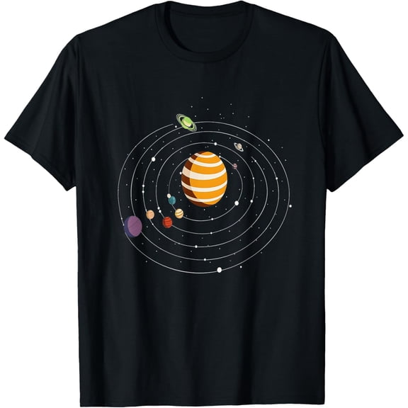 Our Solar System, Science Education,T Shirt Men, Women, Kids T-Shirt men and women can wear, black, white, gifts
