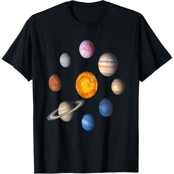 Our Solar System, Science Education,T Shirt Men, Women, Kids T-Shirt men and women can wear, black, white, gifts