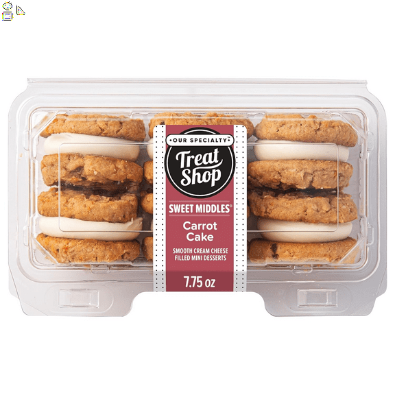 Our Specialty Carrot Cake Sweet Middle Sandwich Cookies, Made in a Peanut Free and Nut Free Facility, 12 Pack