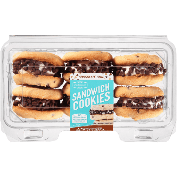 Our Specialty Chocolate Chip Sandwich Cookies With Vanilla Icing, Nut Free, 12 Cookies