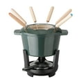 thumbnail image 1 of Our Table 13 Piece Enameled Cast Iron Fondue Pot Set in Sycamore, 1 of 7
