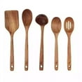 thumbnail image 1 of Our Table 5-Piece Wood Mixed Utensil Set In Natural, 1 of 2