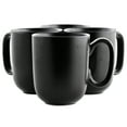 thumbnail image 1 of Our Table Landon 4 Piece 15 Ounce Round Stoneware Mug Set in Pepper, 1 of 2