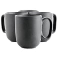 thumbnail image 1 of Our Table Landon 4 Piece 15 Ounce Round Stoneware Mug Set in Truffle, 1 of 2