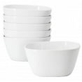 thumbnail image 1 of Our Table 133034.01 6 in. Simply White Porcelain Soft Square Cereal Bowl Set - 6 Piece, 1 of 1