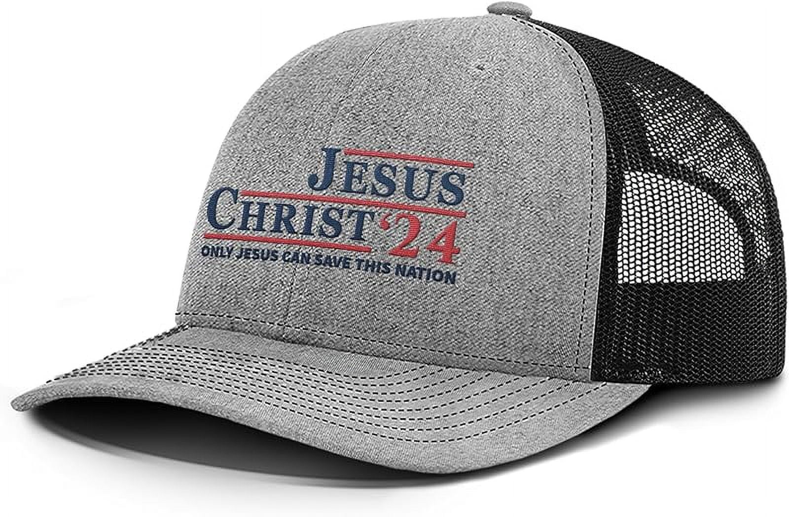 Our True God Jesus Christ 2024 Christian Trucker Hat Cotton Snapback