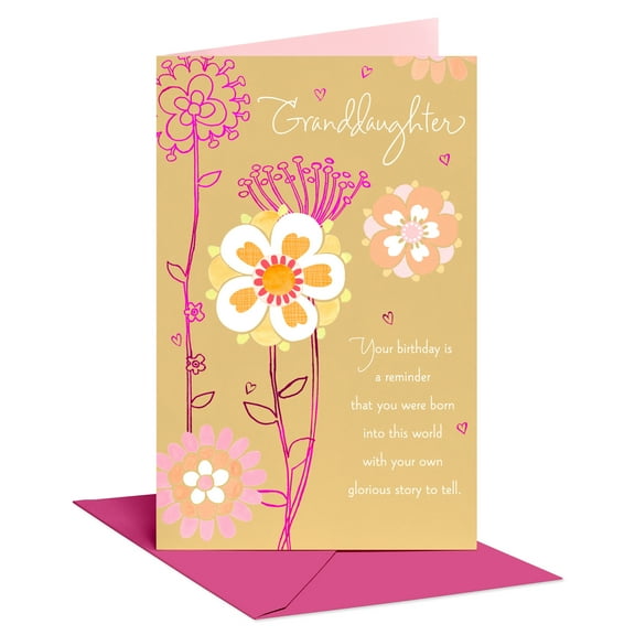 Our Voices Birthday Card for Granddaughter (Glorious Story)