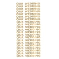 thumbnail image 1 of Our Wedding Rhinestone Stickers, 1/2-Inch, 140-Count, Gold, 1 of 1
