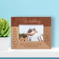 thumbnail image 1 of Our Wedding That Word Is Love Personalized Wooden Frame-5" x 3 1/2" Brown Horizontal, 1 of 1