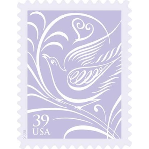 Our Wedding - purple Canvas Art - US POSTAL SERVICE (22 x 28)