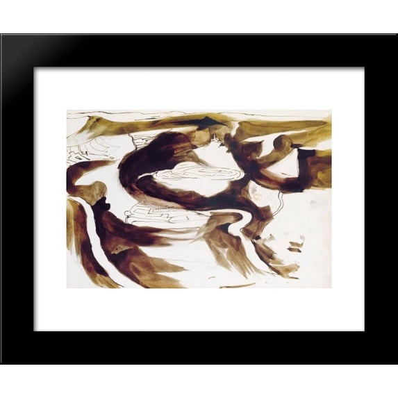 Our valley 20x24 Framed Art Print by Victor Hugo