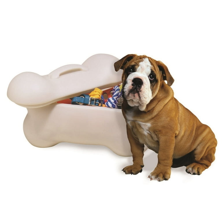 OurPets Big Bone Dog Toy, Dog Food Dog Toy Box Storage Container - Main Image