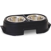 PETZEN OurPets Comfort Diner Elevated Dog Food Dish (Raised Dog Bowls Available in 4 inches, 8 inches and 12 inches for Large Dogs, Medium Dogs and Small Dogs), 4-inch