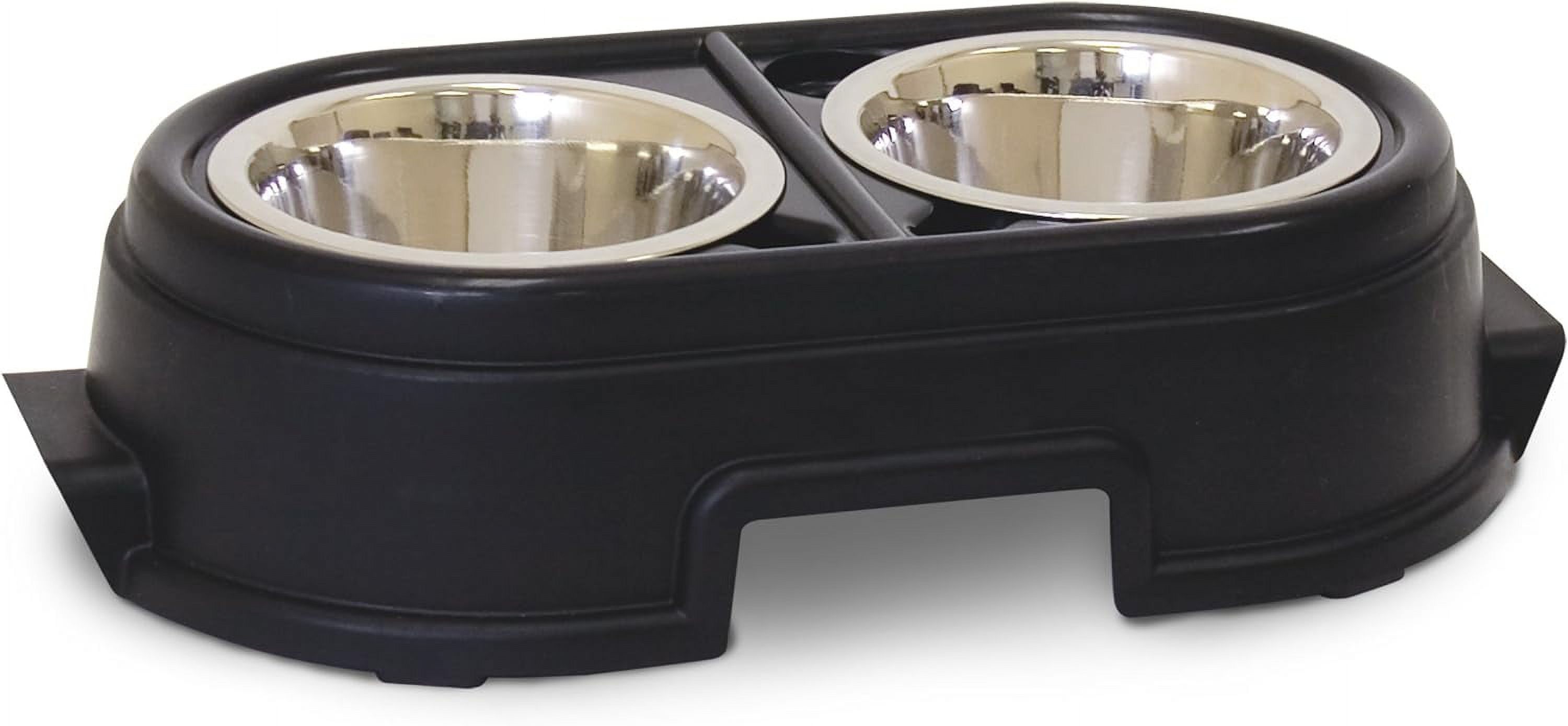 PetRageous Buddy's Best Diner 3 Inch Tall and Two 6 Inch Pet Bowls