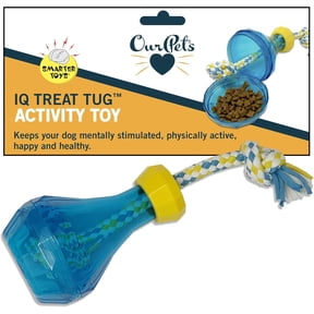 OurPets IQ Treat Tug & Activity Dog Puzzle & Rope Dog Toy, Size Small - 6" Length
