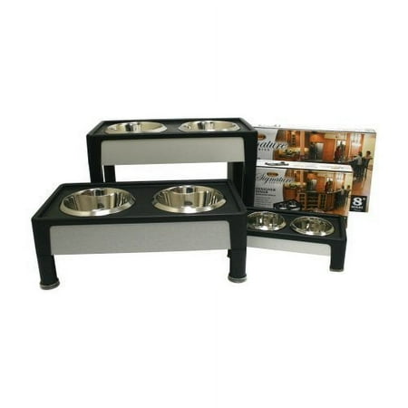 OurPets Signature Series 14" (Black) Pet Feeder