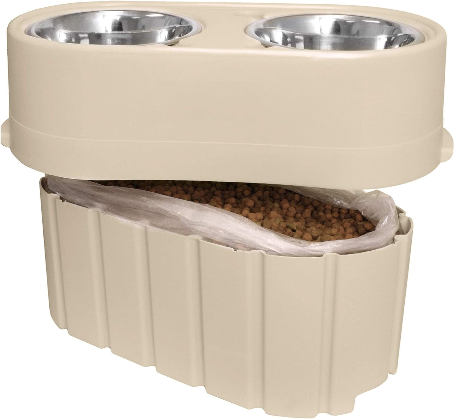 Sam's Pets 57.5-oz Metal Dog/Cat Elevated Feeder in the Feeders department  at