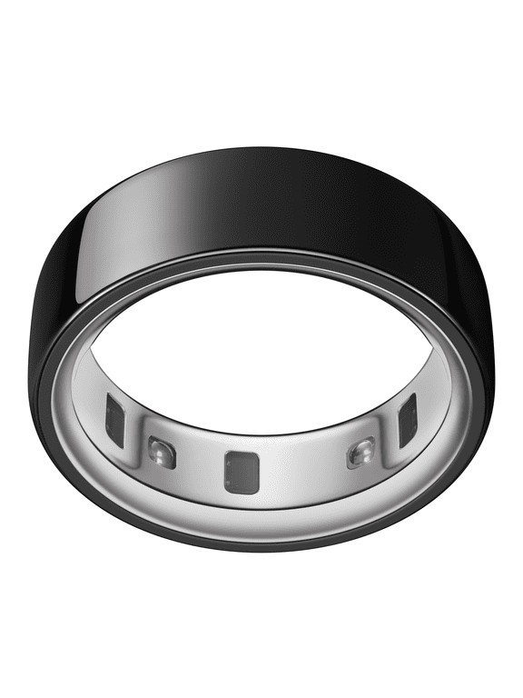 Ring 4, Black, Size 7, Smart Wearable, Sleep, Fitness & Heart Rate Tracker, 8-Day Battery