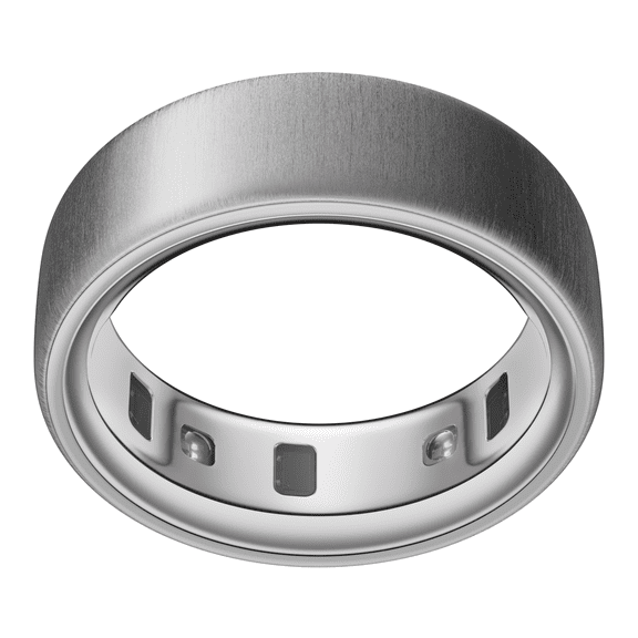 Oura Ring 4, Brushed Silver, Size 13, Smart Wearable, Sleep, Fitness & Heart Rate Tracker, 8-Day Battery (Size Before You Buy)