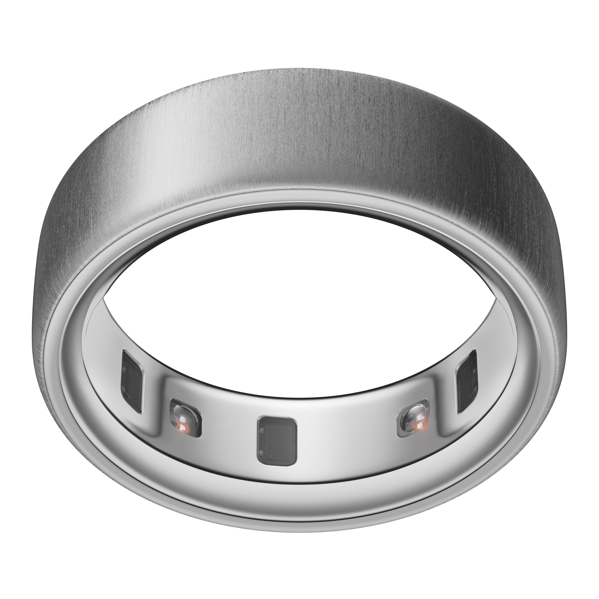 Oura Ring 4, Brushed Silver, Size 6, Smart Wearable, Sleep, Fitness & Heart Rate Tracker, 8-Day Battery (Size Before You Buy)