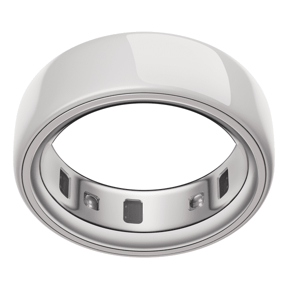 Oura Ring 4 Ceramic, Cloud, Size 9, Smart Wearable, Sleep, Fitness & Heart Rate Tracker, 8-Day Battery (Size Before You Buy)