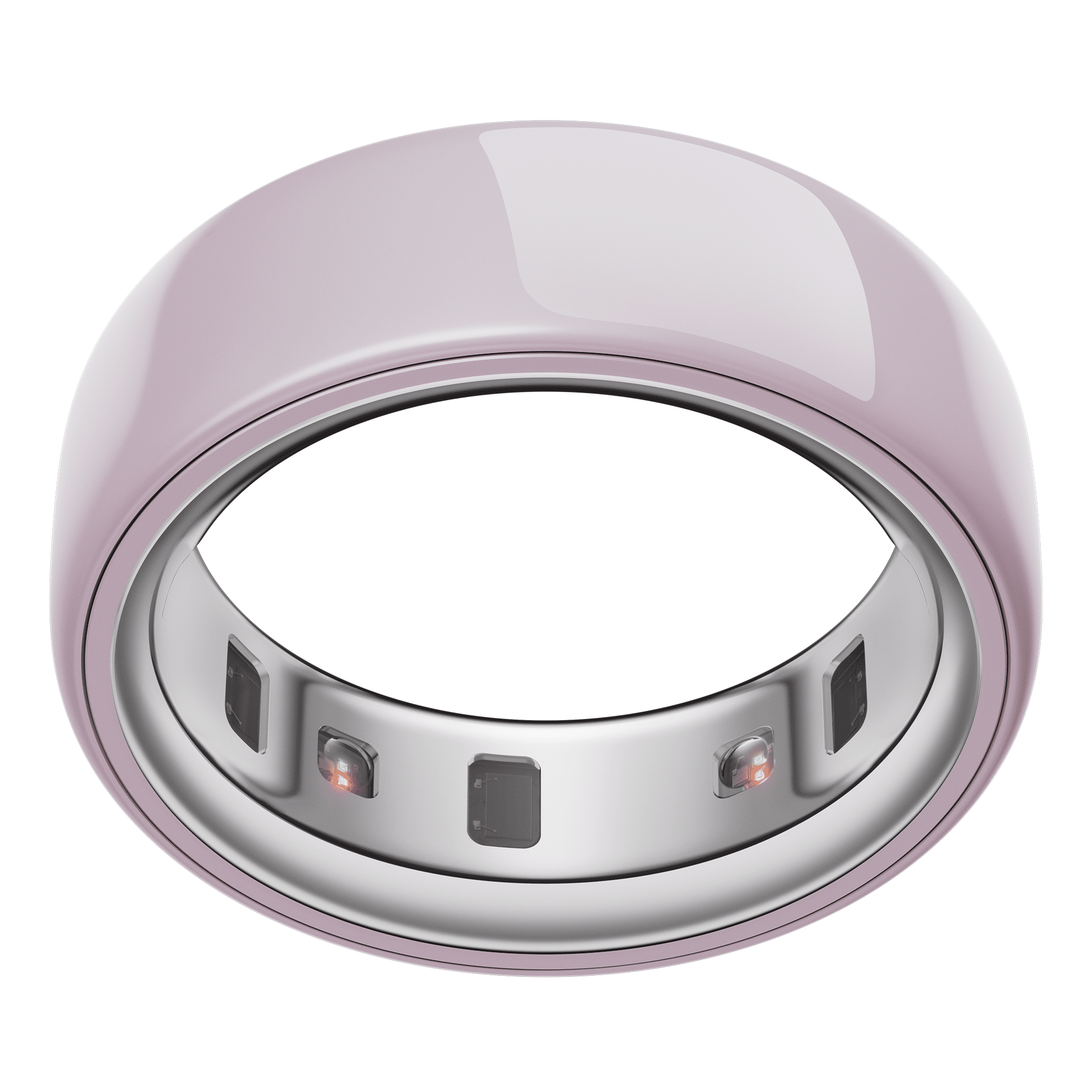 Oura Ring 4 Ceramic, Petal, Size 14, Smart Wearable, Sleep, Fitness & Heart Rate Tracker, 8-Day Battery (Size Before You Buy)