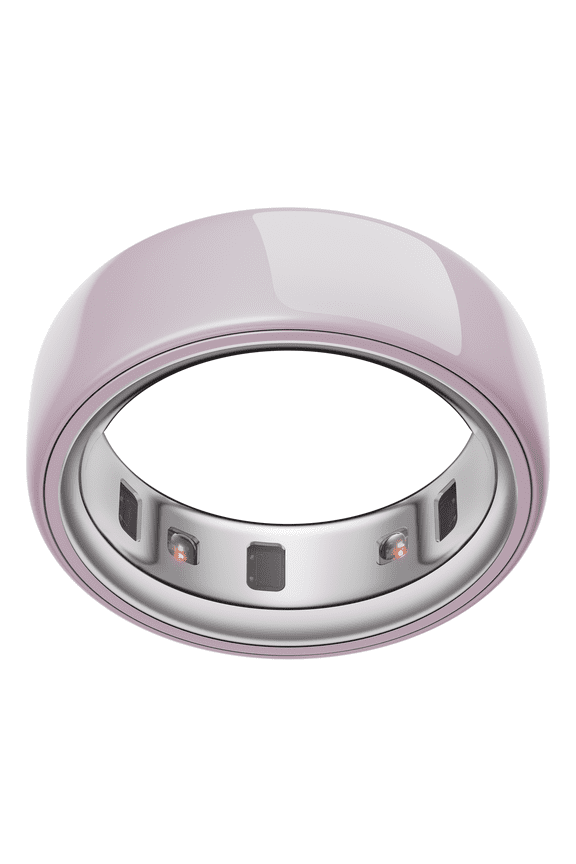 Ring 4 Ceramic, Petal, Size 7, Smart Wearable, Sleep, Fitness & Heart Rate Tracker, 8-Day Battery (Size Before You Buy)