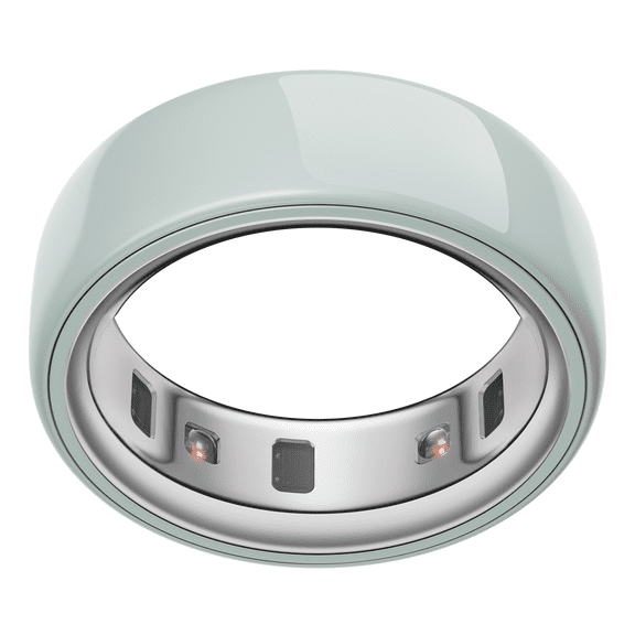 Oura Ring 4 Ceramic, Tide, Size 10, Smart Wearable, Sleep, Fitness & Heart Rate Tracker, 8-Day Battery (Size Before You Buy)