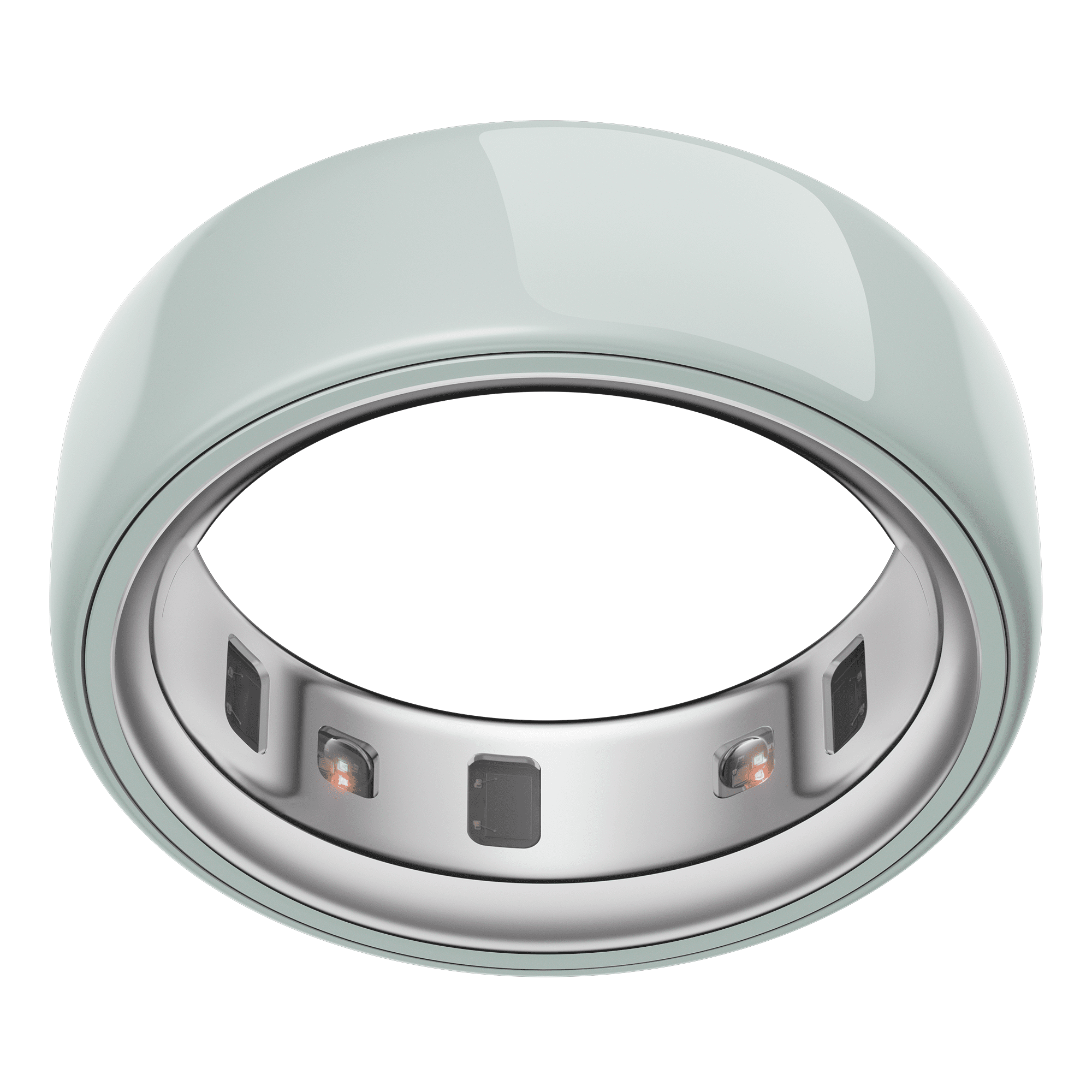 Oura Ring 4 Ceramic, Tide, Size 13, Smart Wearable, Sleep, Fitness & Heart Rate Tracker, 8-Day Battery (Size Before You Buy)