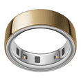 thumbnail image 1 of Oura Ring 4, Gold, Size 4, Smart Wearable, Sleep, Fitness & Heart Rate Tracker, 8-Day Battery (Size Before You Buy), 1 of 10