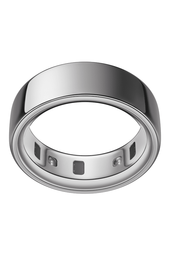 Ring 4, Silver, Size 11, Smart Wearable, Sleep, Fitness & Heart Rate Tracker, 8-Day Battery (Size Before You Buy)