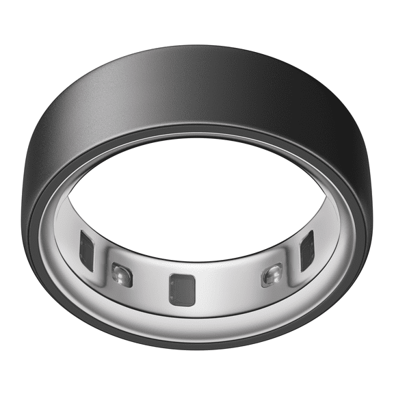 Oura Ring 4, Stealth, Size 8, Smart Wearable, Sleep, Fitness & Heart Rate Tracker, 8-Day Battery (Size Before You Buy)