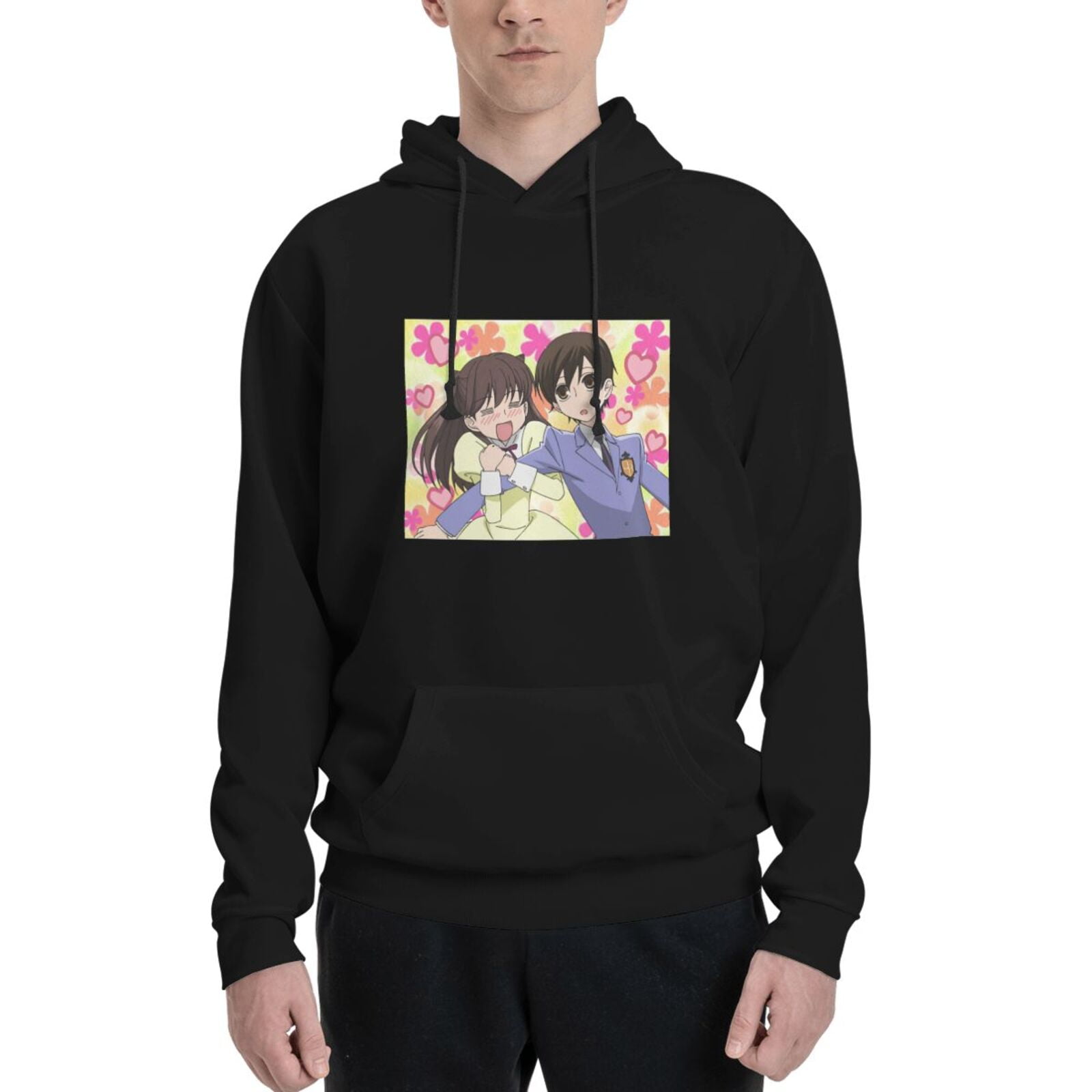 Ouran High School Host Club Men S Graphic Hoodie Long Sleeve Drawstring Pullover Hooded Sweatshirt Tops Drawstring With Pockets Walmart