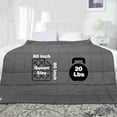 thumbnail image 1 of Ourea Adult Weighted Blanket Queen Size 20lbs 60" x 80" Dark Gray Bedding, 1 of 3