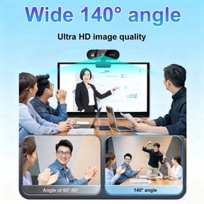 Ourlife 4K USB Webcam with Auto Focus & Microphone for Laptop/PC, Plug and Play HD Web Camera for Online Classes, Video Conferencing & Live Streaming, Black
