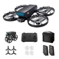 thumbnail image 1 of Ourlife Drone with Camera Foldable Propeller Safety Protection, 1080P FPV RC Quadcopter for Kids and Adults with Brushless Motor, 2 Batteries, Black, 1 of 11
