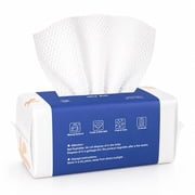 Ourmed Life 100Ct Dry Disposable Face Towels Cleansing Wipes for Face Sensitive Skin Washcloths 7.8 x 7.8