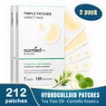 thumbnail image 1 of Ourmed Life 212Ct 7 Sizes Pimple Patches Variety Pack Hydrocolloid Acne Clusters Medicated Blemish Spot Patch with Tea Tree Oil for Face & Body, 1 of 11