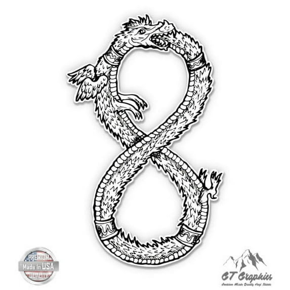 Ouroboros - 5" Vinyl Sticker - For Car Laptop I-Pad - Waterproof Decal