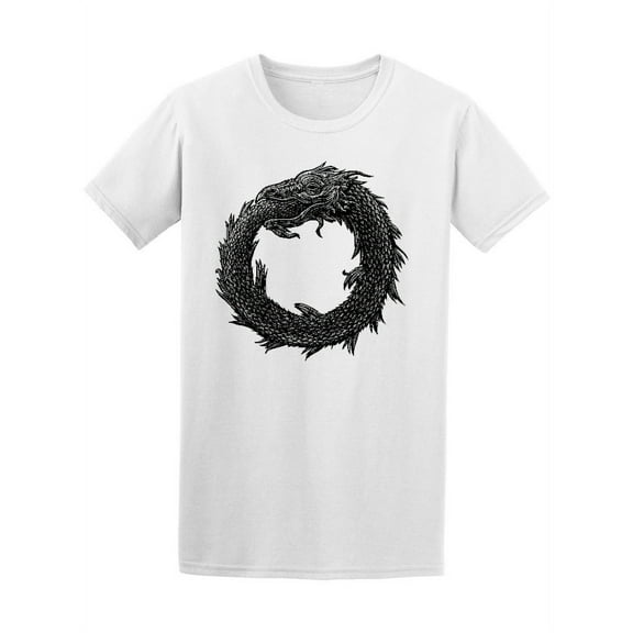 Ouroboros Mystical Snake Dragon T-Shirt Men -Image by Shutterstock, Male Medium