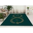 thumbnail image 1 of Ouroboros Rug, Twin Flame Rugs, Snake Rug, Modern Rugs, Bedroom Rug, Car Mat, Pet Friendly Rug, Gift For Him, Non-Slip Carpet, Indoor Rug, 2'x3' - 60x90 cm, 1 of 4
