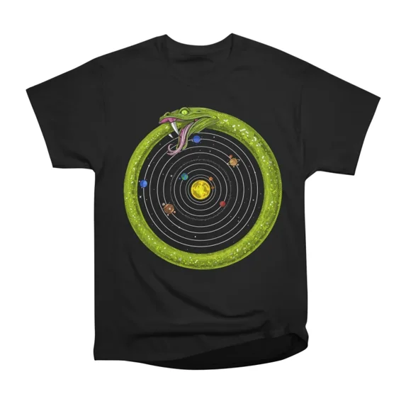 Ouroboros Solar System T-Shirt Tee Gift For Him Merch For Her Apparel For Friend