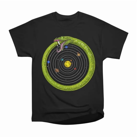 Ouroboros Solar System T-Shirt Tee Gift For Him Merch For Her Apparel For Friend